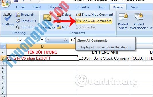 Cách&nbsp;ẩn,&nbsp;hiện&nbsp;ghi&nbsp;chú&nbsp;trong&nbsp;bảng&nbsp;trên&nbsp;Excel
