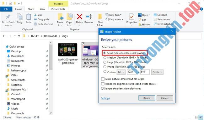 Cách dùng PowerToys trong File Explorer thay đổi kích thước hình ảnh 2 Cách dùng PowerToys trong File Explorer thay đổi kích thước hình ảnh