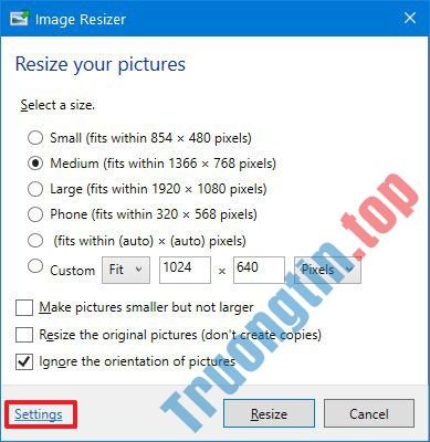 Cách dùng PowerToys trong File Explorer thay đổi kích thước hình ảnh 3 Cách dùng PowerToys trong File Explorer thay đổi kích thước hình ảnh