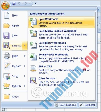 MS Excel 2007 - Bài 3: Làm việc với Workbook