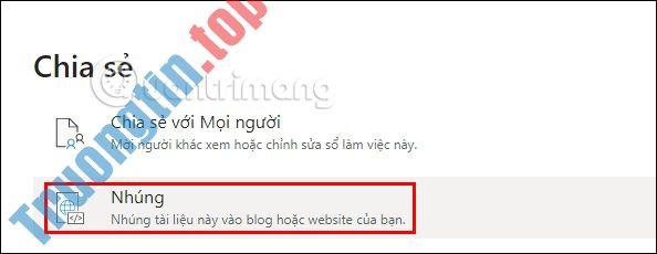 Cách&nbsp;nhúng&nbsp;bảng&nbsp;tính&nbsp;Excel&nbsp;vào&nbsp;website