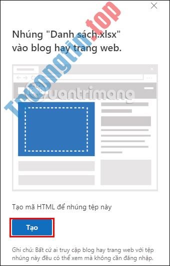 Cách&nbsp;nhúng&nbsp;bảng&nbsp;tính&nbsp;Excel&nbsp;vào&nbsp;website