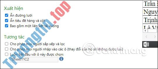 Cách&nbsp;nhúng&nbsp;bảng&nbsp;tính&nbsp;Excel&nbsp;vào&nbsp;website