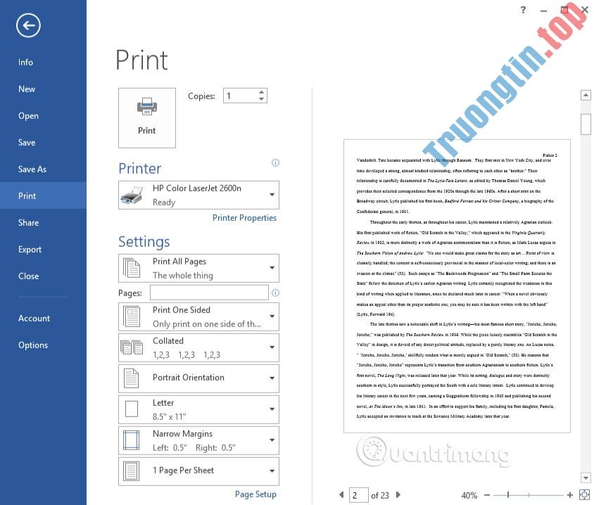 Một&nbsp;số&nbsp;thủ&nbsp;thuật&nbsp;khi&nbsp;in&nbsp;văn&nbsp;bản&nbsp;trong&nbsp;MS&nbsp;Word