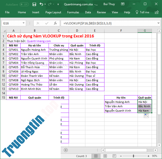 Hàm&nbsp;VLOOKUP&nbsp;cách&nbsp;sử&nbsp;dụng&nbsp;và&nbsp;ví&nbsp;dụ&nbsp;cụ&nbsp;thể
