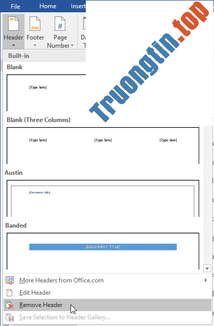 Word 2019 (Phần 15): Header và Footer 14 Word 2019 (Phần 15): Header và Footer