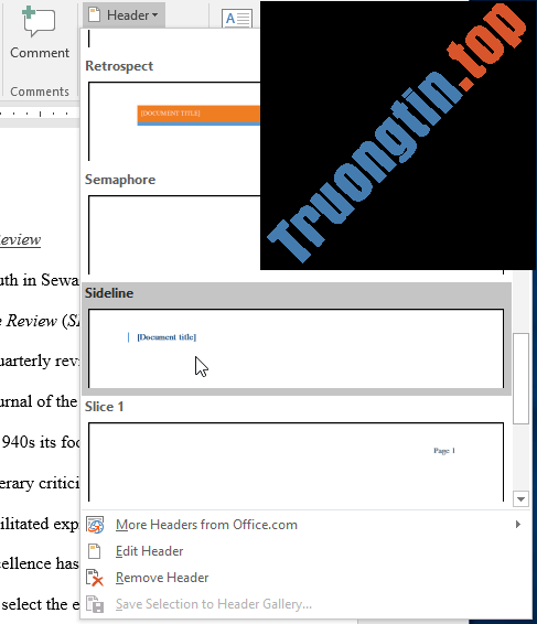 Word 2019 (Phần 15): Header và Footer 7 Word 2019 (Phần 15): Header và Footer
