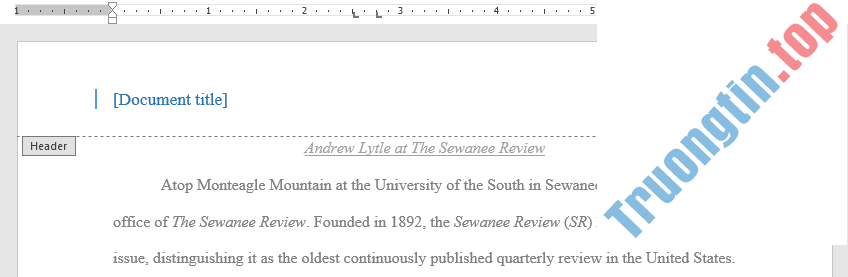 Word 2019 (Phần 15): Header và Footer 8 Word 2019 (Phần 15): Header và Footer
