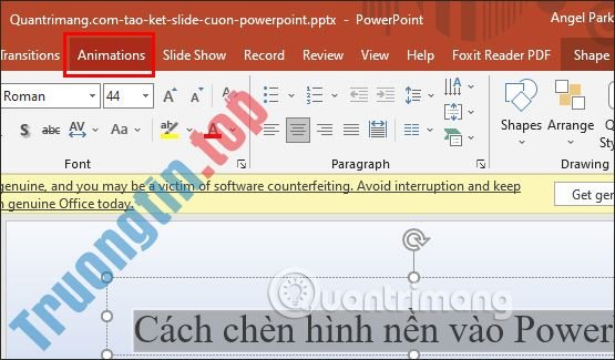 Cách&nbsp;tạo&nbsp;hiệu&nbsp;ứng&nbsp;hiện&nbsp;từng&nbsp;từ&nbsp;trong&nbsp;PowerPoint