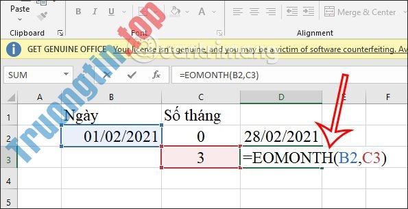 Hàm&nbsp;EOMONTH&nbsp;Excel,&nbsp;cách&nbsp;dùng&nbsp;hàm&nbsp;EOMONTH