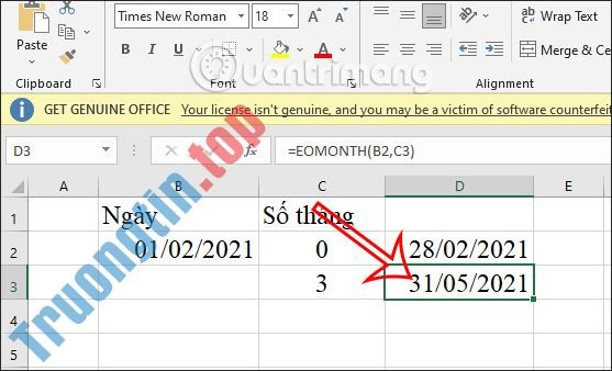 Hàm&nbsp;EOMONTH&nbsp;Excel,&nbsp;cách&nbsp;dùng&nbsp;hàm&nbsp;EOMONTH