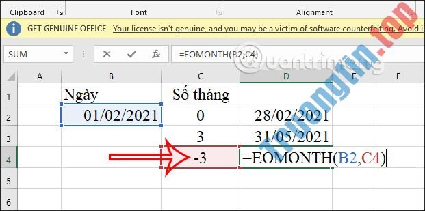 Hàm&nbsp;EOMONTH&nbsp;Excel,&nbsp;cách&nbsp;dùng&nbsp;hàm&nbsp;EOMONTH