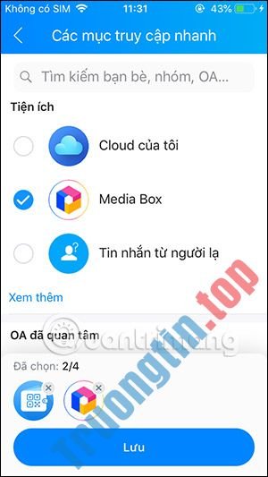 Hướng&nbsp;dẫn&nbsp;tạo&nbsp;truy&nbsp;cập&nbsp;nhanh&nbsp;trên&nbsp;Zalo