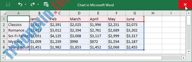 Word 2019 (Phần 23): Biểu đồ 13 Word 2019 (Phần 23): Biểu đồ