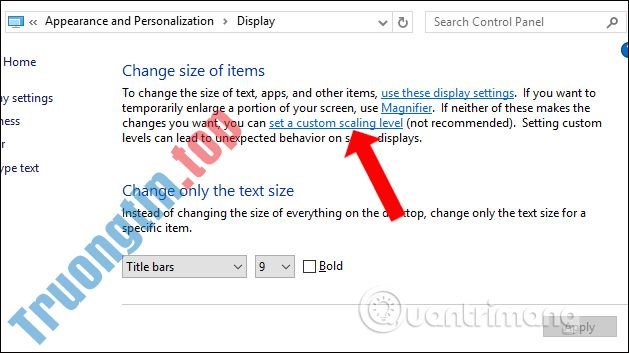 Cách sửa lỗi Custom Scale Factor Is Set Windows 10