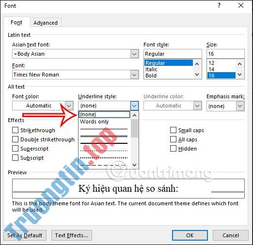 5&nbsp;cách&nbsp;gạch&nbsp;chân&nbsp;trong&nbsp;Word