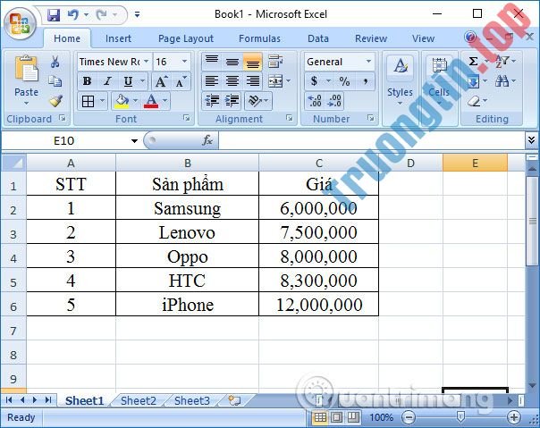 Cách&nbsp;dùng&nbsp;hàm&nbsp;Lookup&nbsp;trong&nbsp;Excel
