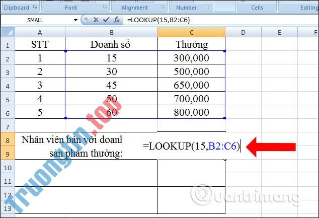 Cách&nbsp;dùng&nbsp;hàm&nbsp;Lookup&nbsp;trong&nbsp;Excel
