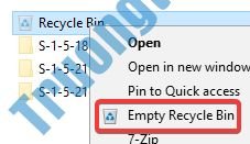 Cách&nbsp;khôi&nbsp;phục&nbsp;lại&nbsp;biểu&nbsp;tượng&nbsp;Recycle&nbsp;Bin&nbsp;bị&nbsp;mất&nbsp;trong&nbsp;Windows&nbsp;10