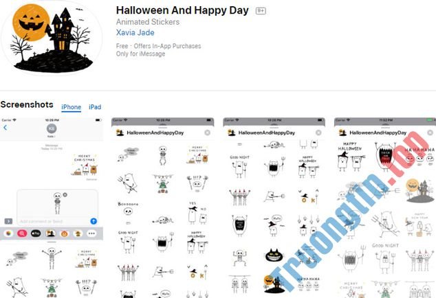 Mời&nbsp;tải&nbsp;10&nbsp;gói&nbsp;sticker&nbsp;Halloween&nbsp;dành&nbsp;cho&nbsp;iMessage,&nbsp;đang&nbsp;được&nbsp;miễn&nbsp;phí