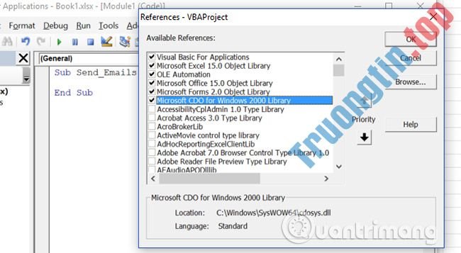 Cách&nbsp;gửi&nbsp;email&nbsp;từ&nbsp;bảng&nbsp;tính&nbsp;Excel&nbsp;bằng&nbsp;tập&nbsp;lệnh&nbsp;VBA