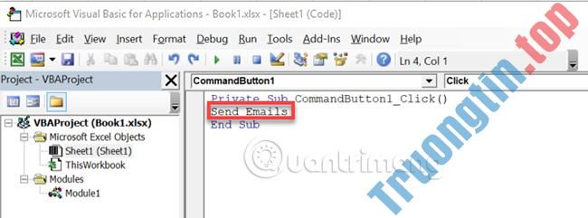 Cách&nbsp;gửi&nbsp;email&nbsp;từ&nbsp;bảng&nbsp;tính&nbsp;Excel&nbsp;bằng&nbsp;tập&nbsp;lệnh&nbsp;VBA