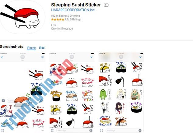 Mời tải 20 gói sticker vui nhộn dành cho iMessage đang miễn phí trên App Store