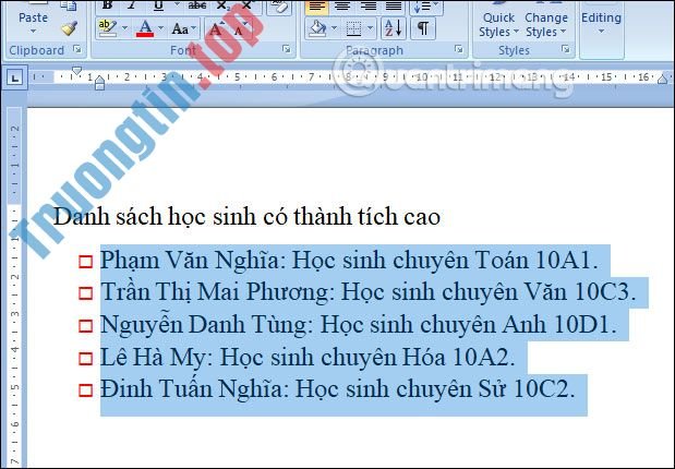 MS&nbsp;Word&nbsp;-&nbsp;Bài&nbsp;15:&nbsp;Đánh&nbsp;số&nbsp;thứ&nbsp;tự&nbsp;đầu&nbsp;dòng