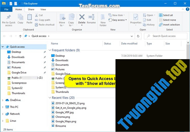 Cách&nbsp;reset&nbsp;trạng&nbsp;thái&nbsp;mở&nbsp;rộng&nbsp;ngăn&nbsp;điều&nbsp;hướng&nbsp;File&nbsp;Explorer&nbsp;trên&nbsp;Windows&nbsp;10
