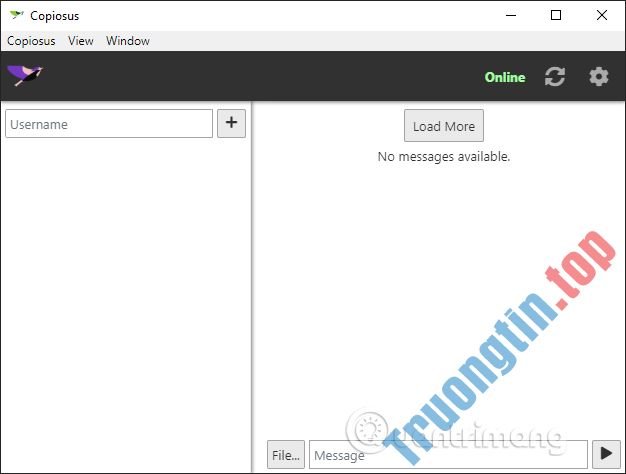 Cách&nbsp;dùng&nbsp;Copiosus&nbsp;P2P&nbsp;chat&nbsp;bảo&nbsp;mật&nbsp;trên&nbsp;Windows&nbsp;10