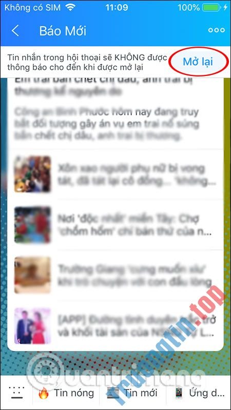 Cách&nbsp;tắt&nbsp;thông&nbsp;báo&nbsp;Zalo&nbsp;Official&nbsp;Account