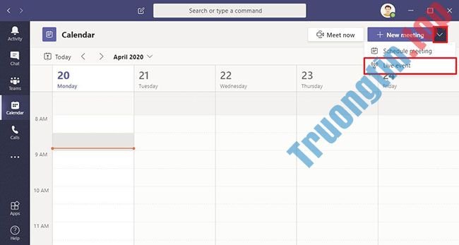 Cách&nbsp;tạo&nbsp;sự&nbsp;kiện&nbsp;trực&nbsp;tiếp&nbsp;trên&nbsp;Microsoft&nbsp;Teams