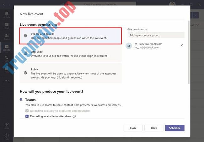 Cách&nbsp;tạo&nbsp;sự&nbsp;kiện&nbsp;trực&nbsp;tiếp&nbsp;trên&nbsp;Microsoft&nbsp;Teams