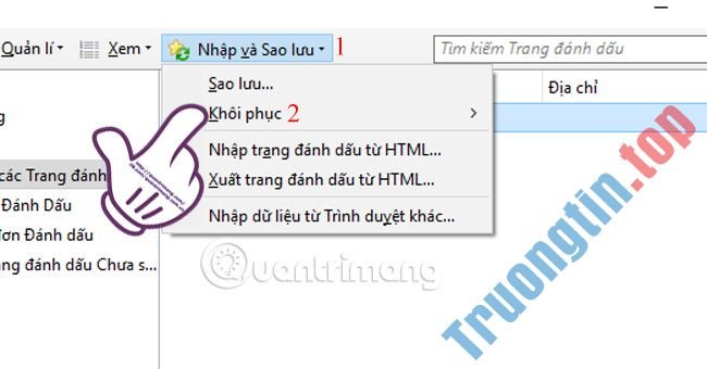 Hướng&nbsp;dẫn&nbsp;khôi&nbsp;phục&nbsp;Bookmark&nbsp;đã&nbsp;xóa&nbsp;trên&nbsp;Chrome&nbsp;và&nbsp;Firefox
