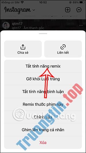 Cách&nbsp;tắt&nbsp;remix&nbsp;video&nbsp;và&nbsp;ảnh&nbsp;trên&nbsp;Instagram