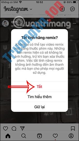 Cách&nbsp;tắt&nbsp;remix&nbsp;video&nbsp;và&nbsp;ảnh&nbsp;trên&nbsp;Instagram