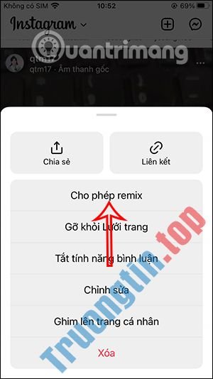 Cách&nbsp;tắt&nbsp;remix&nbsp;video&nbsp;và&nbsp;ảnh&nbsp;trên&nbsp;Instagram