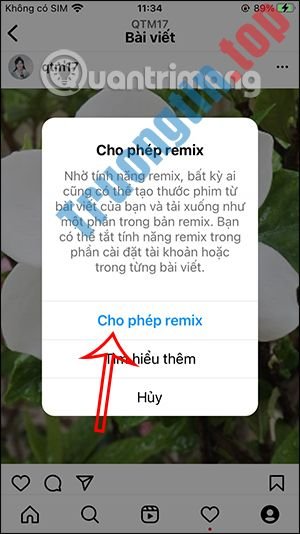 Cách tắt remix video và ảnh trên Instagram