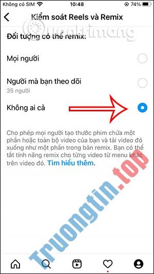 Cách&nbsp;tắt&nbsp;remix&nbsp;video&nbsp;và&nbsp;ảnh&nbsp;trên&nbsp;Instagram