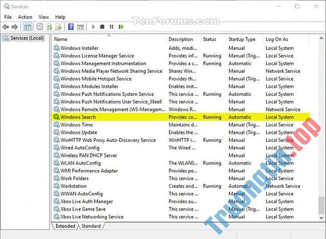 Cách&nbsp;thay&nbsp;đổi&nbsp;vị&nbsp;trí&nbsp;lưu&nbsp;trữ&nbsp;của&nbsp;Search&nbsp;Index&nbsp;trong&nbsp;Windows&nbsp;10