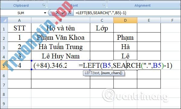 Hàm&nbsp;LEFT,&nbsp;cách&nbsp;dùng&nbsp;hàm&nbsp;cắt&nbsp;chuỗi&nbsp;ký&nbsp;tự&nbsp;bên&nbsp;trái&nbsp;trong&nbsp;Excel