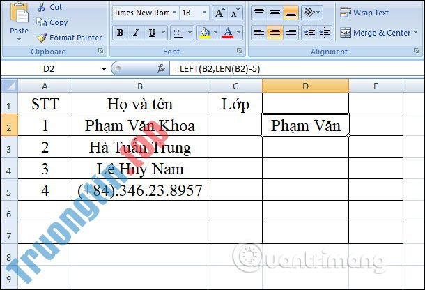 Hàm&nbsp;LEFT,&nbsp;cách&nbsp;dùng&nbsp;hàm&nbsp;cắt&nbsp;chuỗi&nbsp;ký&nbsp;tự&nbsp;bên&nbsp;trái&nbsp;trong&nbsp;Excel