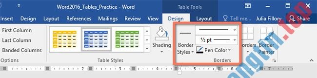 Word&nbsp;2019&nbsp;(Phần&nbsp;22):&nbsp;Bảng
