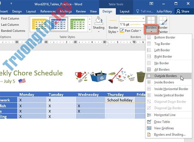 Word&nbsp;2019&nbsp;(Phần&nbsp;22):&nbsp;Bảng