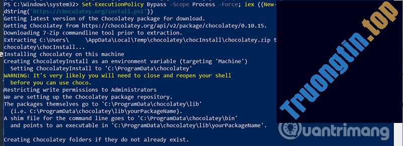 Cách&nbsp;sử&nbsp;dụng&nbsp;Chocolatey&nbsp;để&nbsp;cài&nbsp;đặt&nbsp;và&nbsp;cập&nbsp;nhật&nbsp;chương&nbsp;trình&nbsp;Windows