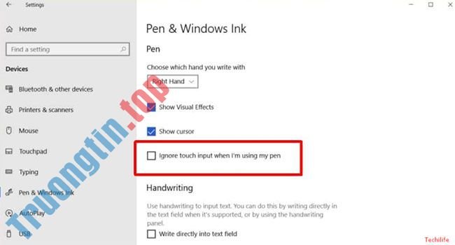 Cách&nbsp;bật&nbsp;Palm&nbsp;Rejection&nbsp;trên&nbsp;Windows&nbsp;10