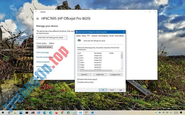 Cách sửa lỗi cổng máy in USB bị thiếu trên Windows 10