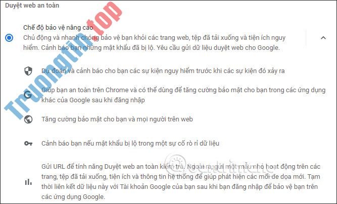 Cách&nbsp;bật&nbsp;chế&nbsp;độ&nbsp;bảo&nbsp;vệ&nbsp;nâng&nbsp;cao&nbsp;trên&nbsp;Google&nbsp;Chrome