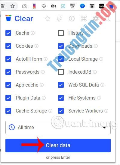 Cách&nbsp;xóa&nbsp;dữ&nbsp;liệu&nbsp;duyệt&nbsp;web&nbsp;bằng&nbsp;Clear&nbsp;Cache&nbsp;for&nbsp;Chrome