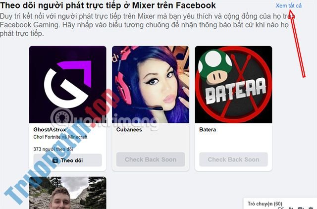 Cách&nbsp;liên&nbsp;kết&nbsp;Mixer&nbsp;sang&nbsp;Facebook&nbsp;Gaming